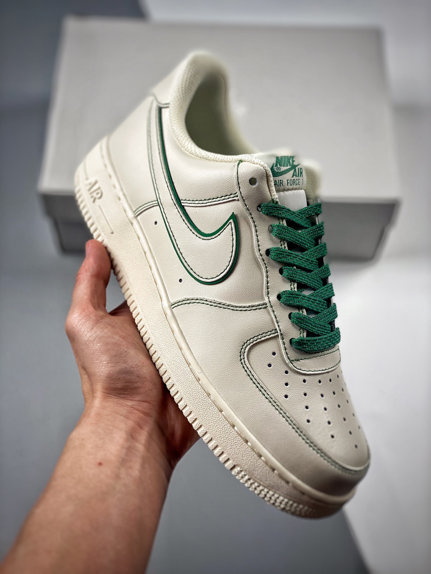 -3 Nike Air Force 1 Low '07 "兔八哥" 白绿满天星 低帮空军一号休闲板鞋 定制皮料 3M反光 原楦原纸板 纯正版型 清洁度完美 内置全掌气垫 货号： 315122-505 Size：36 36.5 37.5 3…