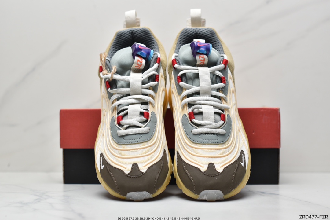 320 Travis Scott x Nike Air Max 270 React ENG"Cactus Jack"波纹瑞亚赛车CT2864-200