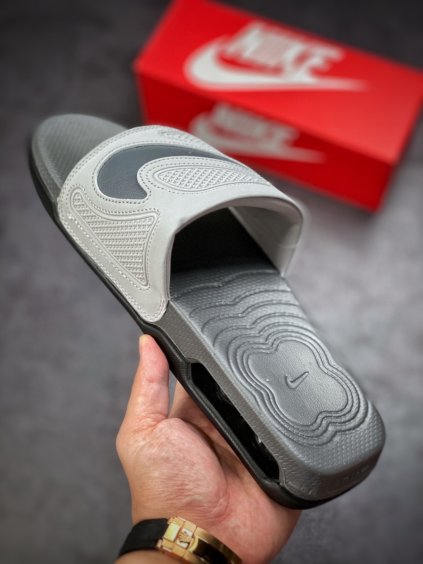 140 Nike Air Max Cirro Masculino Slide”Bone/Black/Sliver”室外篮球气垫凉拖鞋 DC1460-007