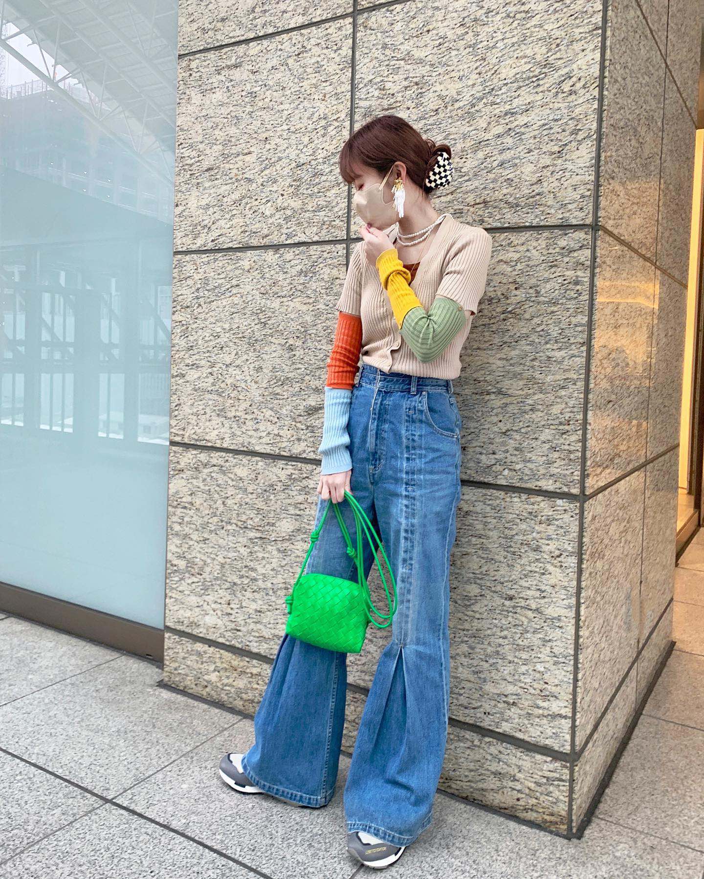 Bottega Veneta LOOP 编织小方包 666683鹦鹉绿