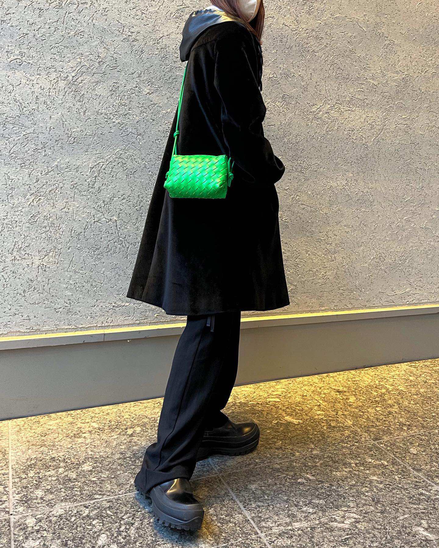 Bottega Veneta LOOP 编织小方包 666683鹦鹉绿