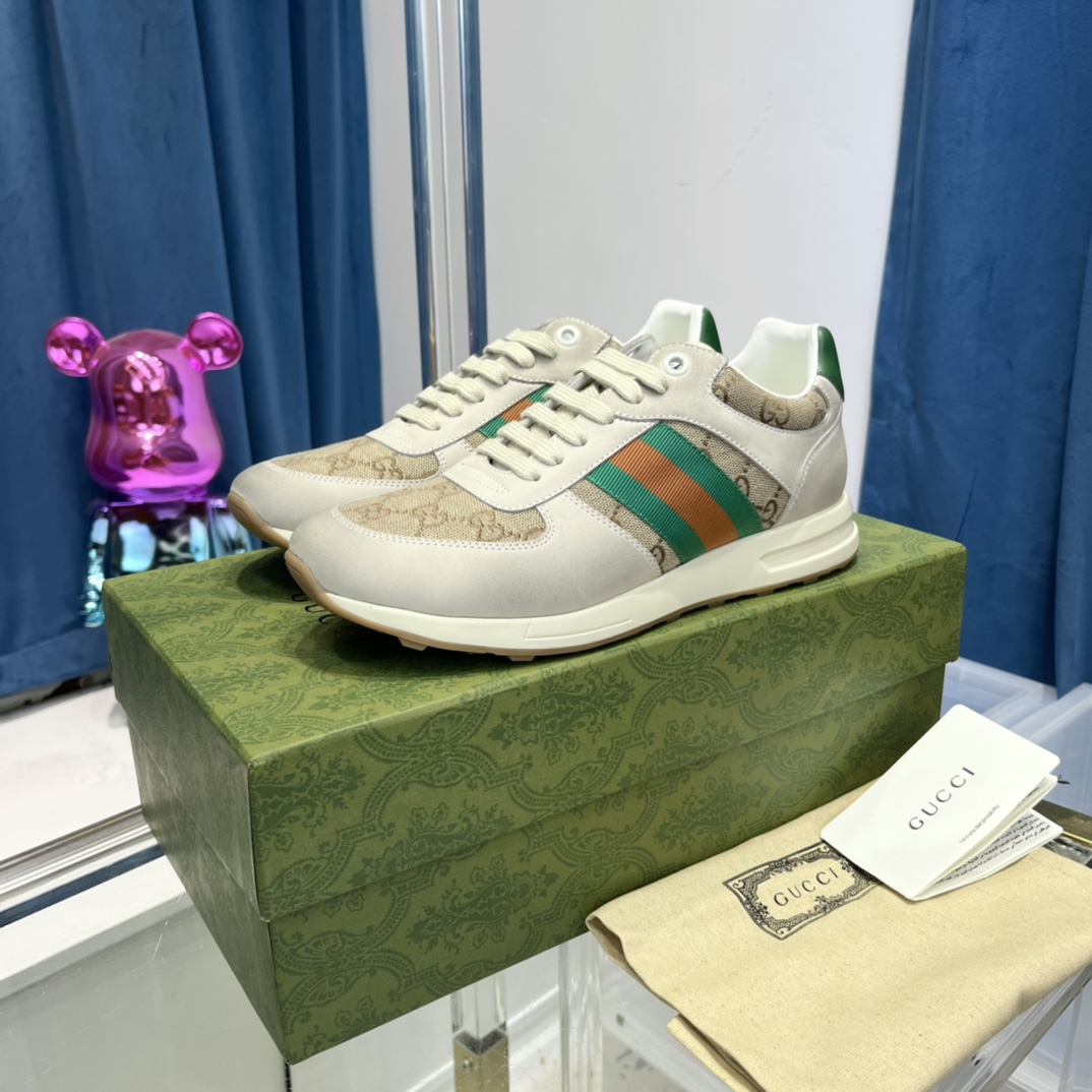 Gucci Buty codzienne Skóra cielęca krowia TPU Casual