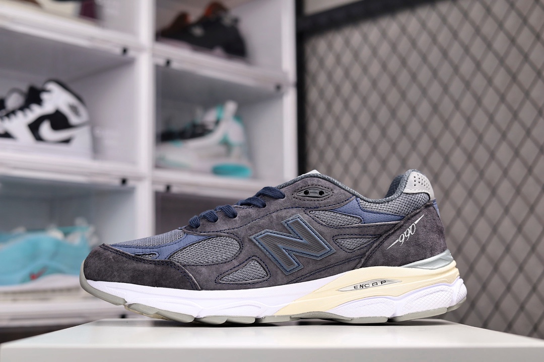 G5 新百伦 New Balance NB990系列 高端美产复古休闲跑步鞋 采用台产猪巴革及透气网眼材质 原装6层组合底模精密开发 搭载全新碳素中底 后跟透明TPU水晶装饰条稳固882RC