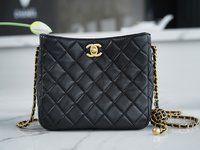 Chanel Crossbody & Shoulder Bags Perfect Quality
 Black Weave Sheepskin Chains