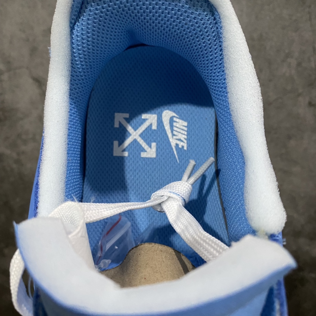 图片[8]-H12纯原 Nike Air Force1 X Off White AF1 OW MCA 北卡蓝色艺术馆 CI1173-400 重金购入原鞋开发 耗时多个月开发打造 北美突袭发售一波 现正品价格逼近三万元大关 市面唯一使用正确批次卡色 Prime Asia 贝利原厂皮料 （与zp无色差）原楦原纸板 确保最大程度还原鞋头采用数码冲孔 清洁度完美 正确中底双色四线拉帮 侧面字体采用原厂高频工艺 多层印刷加厚处理 立体清晰 区分市面单层油墨印刷 原厂防盗扣 原档案大底 第一批仅1200双 外贸客户必主推版本 尺码 39 40 40.5 41 42 42.5 43 44 44.5 45 46 47.5-选品中心