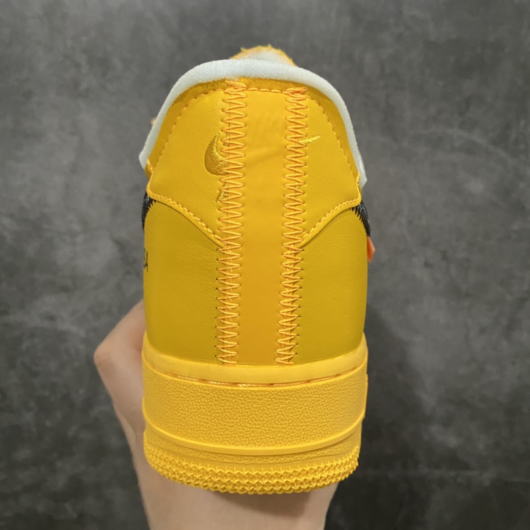 图片[4]-渠道纯原版 Nike Air Force1 X Off White AF1 OW 黄色色艺术馆 DD1876-700 重金购入原鞋开发 耗时多个月开发打造 北美突袭发售一波 现正品价格逼近两万元大关 市面唯一使用正确批次卡色 Prime Asia 贝利原厂皮料 （与zp无色差）原楦原纸板 确保最大程度还原鞋头采用数码冲孔 清洁度完美 正确中底双色四线拉帮 侧面字体采用原厂高频工艺 多层印刷加厚处理 立体清晰 区分市面单层油墨印刷 原厂防盗扣 原档案大底 第一批仅1200双 外贸客户必主推版本 尺码 36 36.5 37.5 38 38.5 39 40 40.5 41 42 42.5 43 44 44.5 45 46 47.5-选品中心
