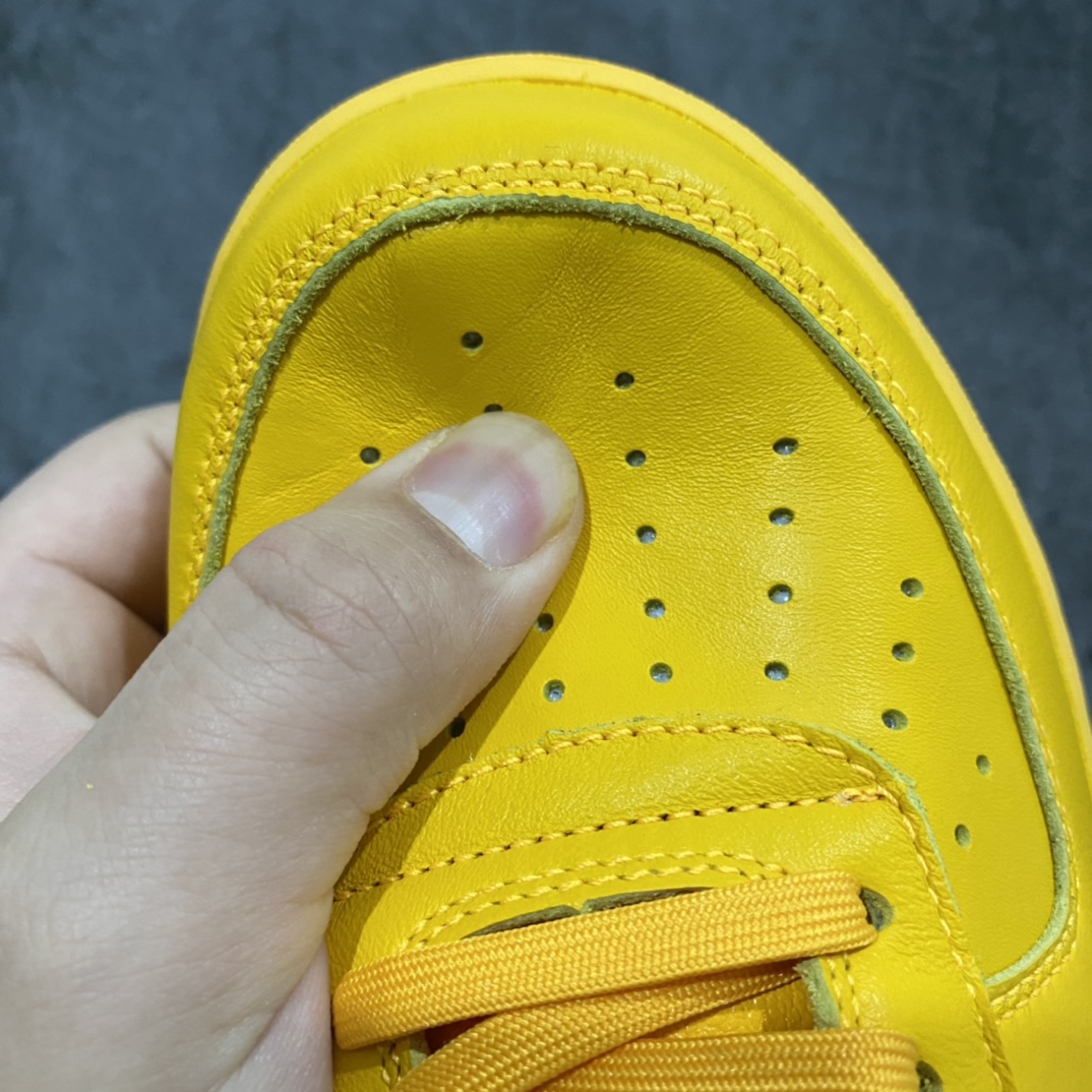图片[2]-渠道纯原版 Nike Air Force1 X Off White AF1 OW 黄色色艺术馆 DD1876-700 重金购入原鞋开发 耗时多个月开发打造 北美突袭发售一波 现正品价格逼近两万元大关 市面唯一使用正确批次卡色 Prime Asia 贝利原厂皮料 （与zp无色差）原楦原纸板 确保最大程度还原鞋头采用数码冲孔 清洁度完美 正确中底双色四线拉帮 侧面字体采用原厂高频工艺 多层印刷加厚处理 立体清晰 区分市面单层油墨印刷 原厂防盗扣 原档案大底 第一批仅1200双 外贸客户必主推版本 尺码 36 36.5 37.5 38 38.5 39 40 40.5 41 42 42.5 43 44 44.5 45 46 47.5-选品中心