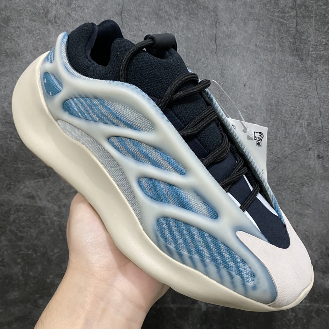 图片[4]-God版本Yeezy700v3蓝晶石GY0260 此版本细节品质不错 原材料制作 清洁度和鞋型也都很好 比s2版本要好很多 尺码：36-47-选品中心