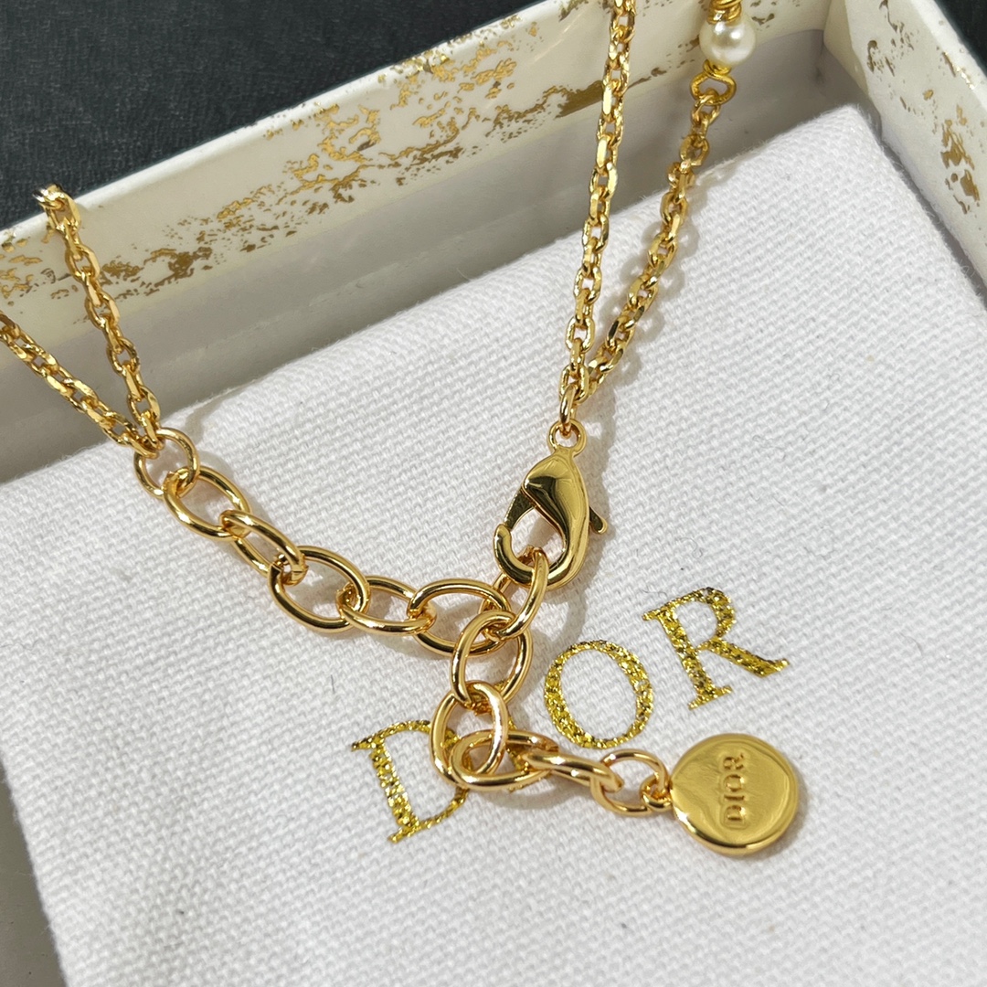 新款☑️DIOR迪奥双层珍珠手链