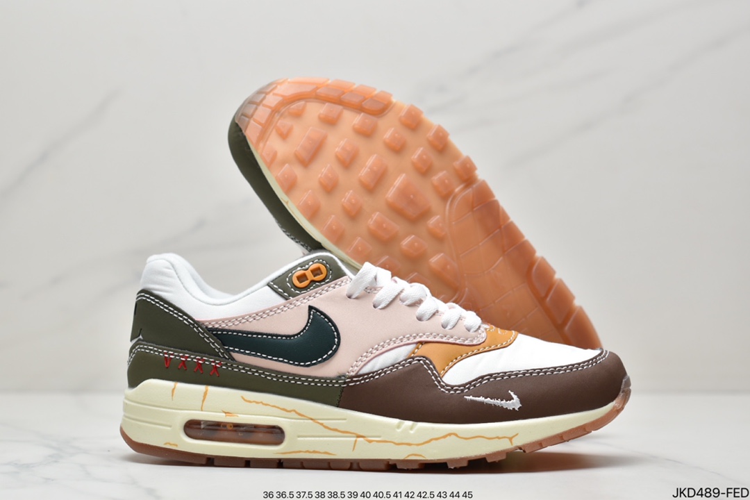 160 耐克Nike Air Max 1”Noise Aqua”初代复古气垫百搭休闲运动慢跑鞋DQ8656