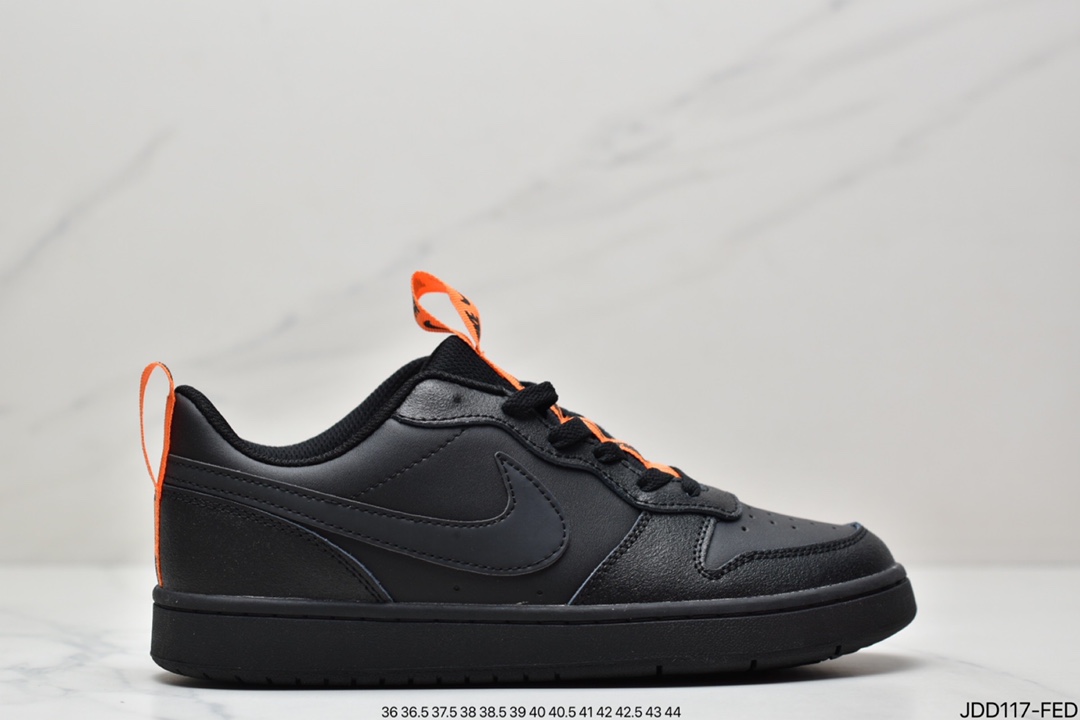 120 耐克Nike Court Borough Low 2”Grey/White/Lake Blue”学院系列休闲运动皮革板鞋BQ5448