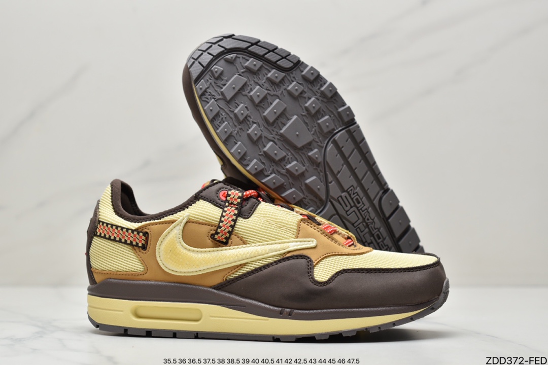 230 Travis Scott x Nike Air Max 1”Cactus Jack”低帮复古百搭休闲运动慢跑鞋DO9392-700