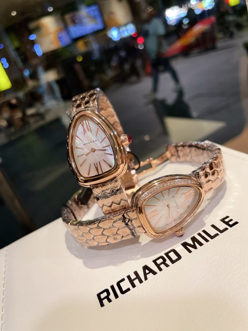 Bulgari Serpenti Seduttori Rose Gold Diamond Ladies Watch Fine Jewelry