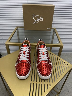 Where should I buy replica Christian Louboutin Skateboard Shoes Red Unisex Genuine Leather TPU Casual