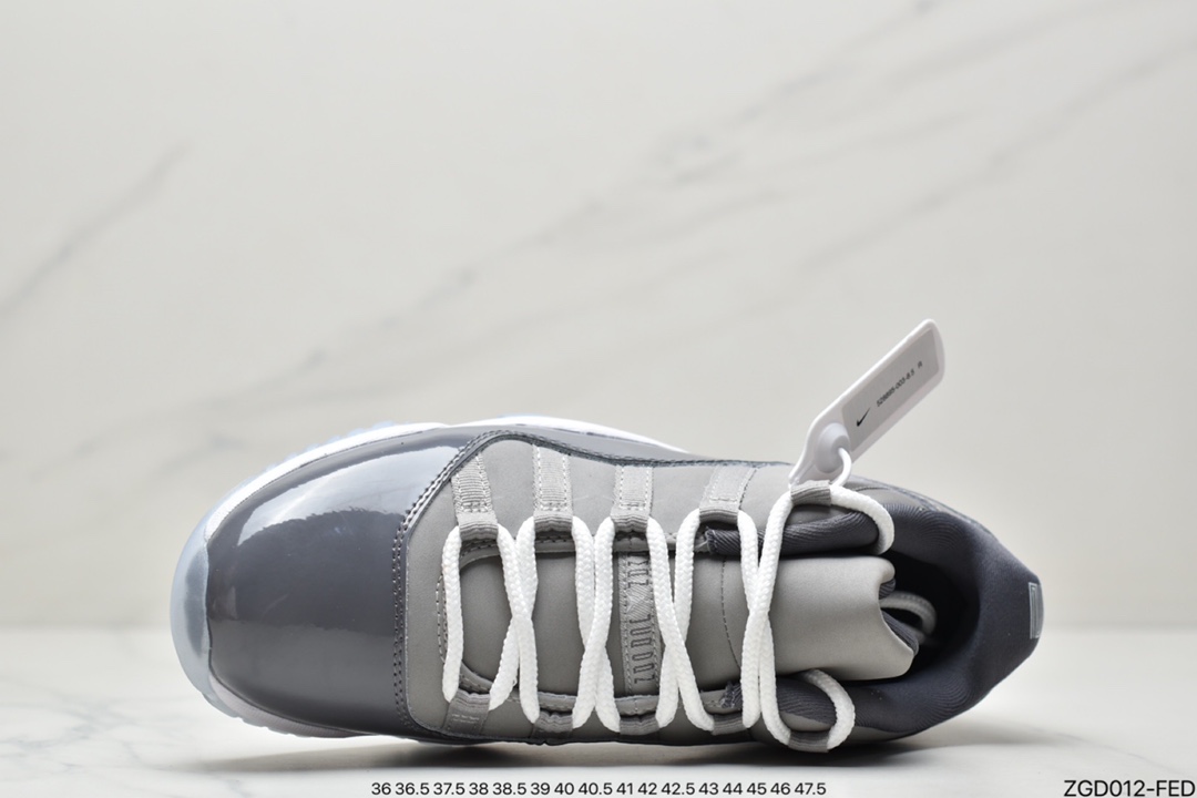 290  Air Jordan 11 Retro Low AJ11乔11 康扣 黑白低帮篮球鞋 528895