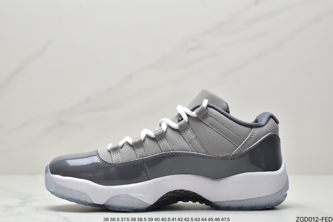 290  Air Jordan 11 Retro Low AJ11乔11 康扣 黑白低帮篮球鞋 528895