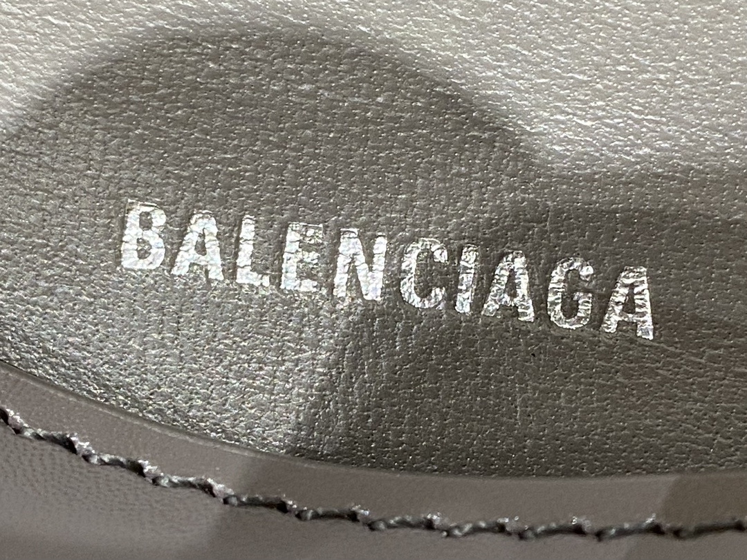 Balenciaga Hourglass XS 19CM BAG 平纹沙漏包 592833灰色/银扣