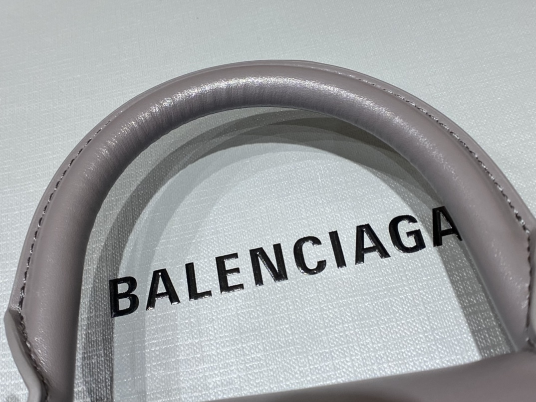 Balenciaga Hourglass XS 19CM BAG 平纹沙漏包 592833灰色/银扣