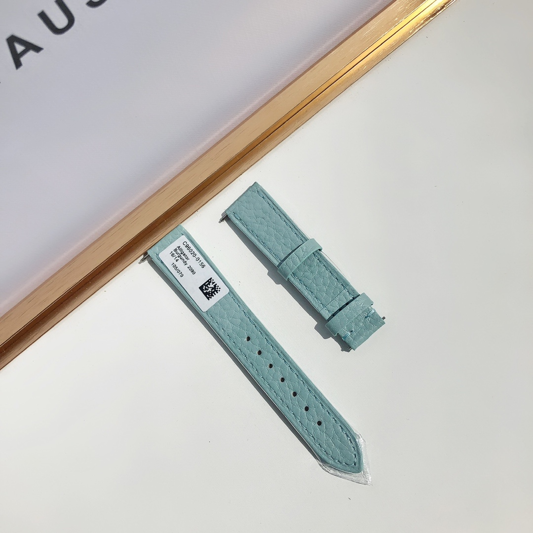 NO:393526,Hermes leather strap, hermes19860909爱马仕皮表带,,hermes,Watch