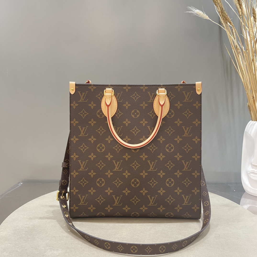 7 Star
 Louis Vuitton LV Sac Plat Handbags Crossbody & Shoulder Bags Yellow Monogram Canvas m45848