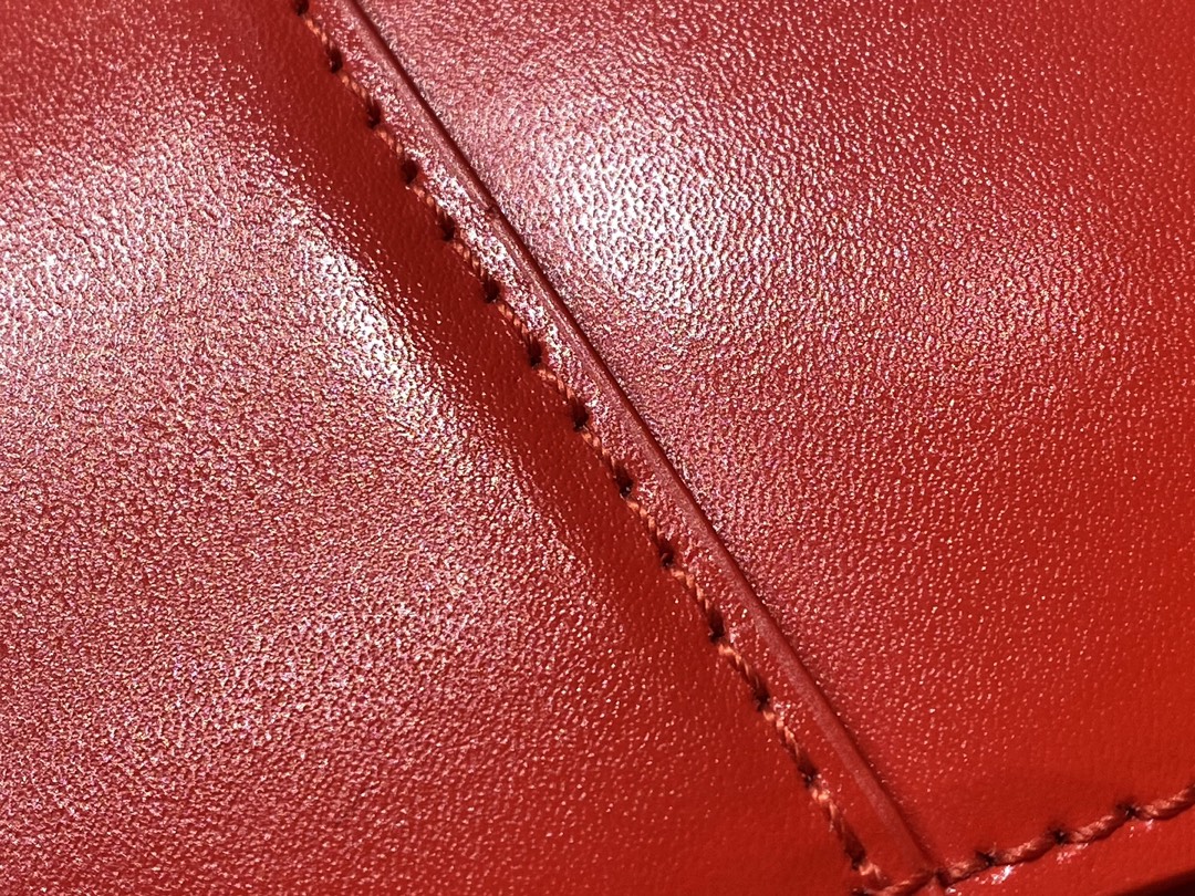 Balenciaga Hourglass XS 19CM BAG 平纹沙漏包 592833红色/金扣