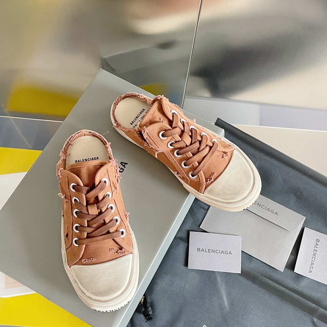 BALENCIAGA Paris Zapatos de lona desgastados con estampado de grafiti desgastados Zapatillas retro casuales para pareja…