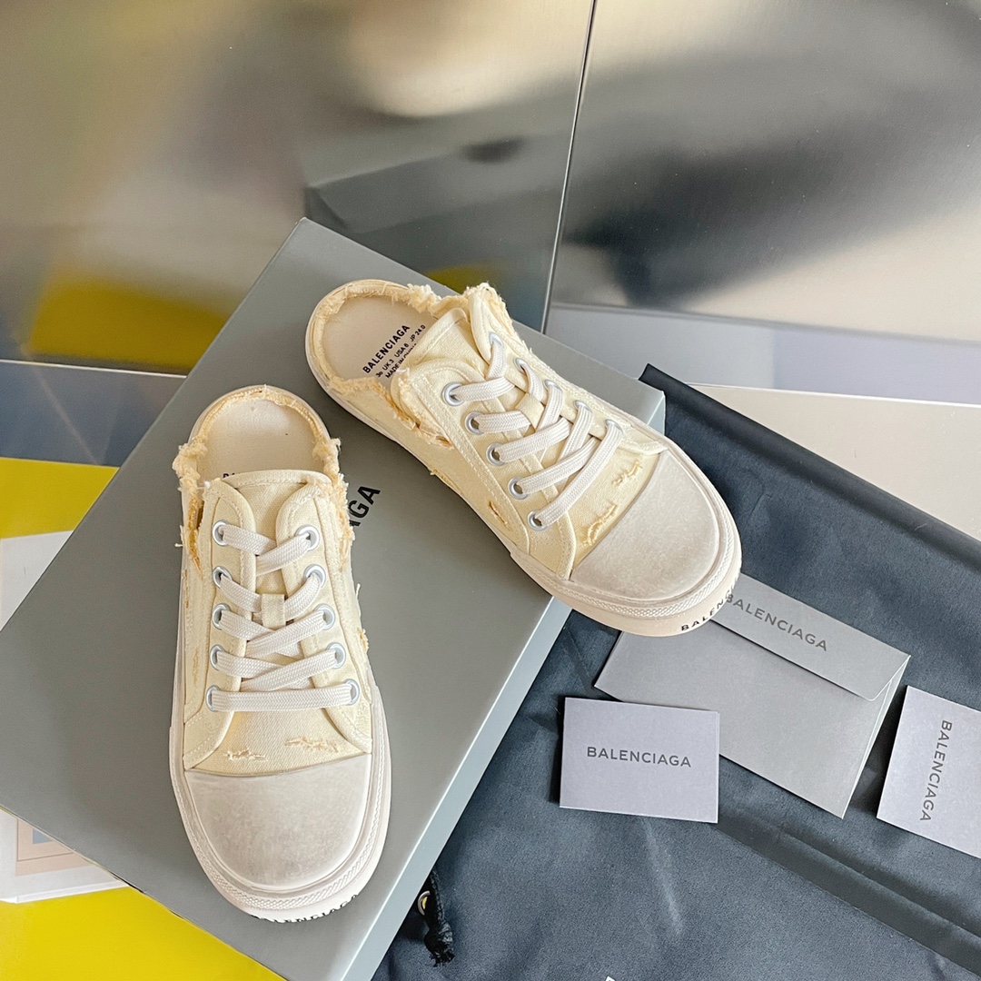 Versión superior BALENCIAGA Paris, desgastados, graffiti, impresos, sucios, raídos, zapatos de lona, ​​zapatillas retro…