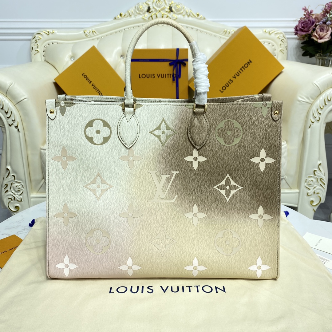 Louis Vuitton LV Onthego Cheap
 Bags Handbags High Quality Designer Replica
 Green Pink Spring Collection M46076