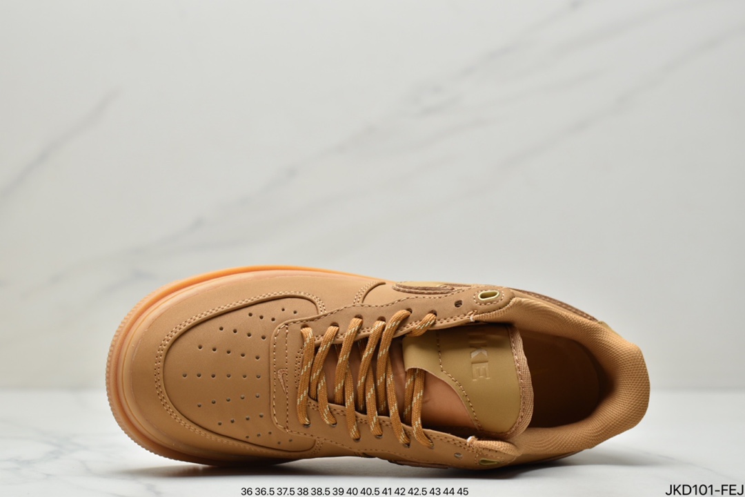 160 Nike Air Force 1 Low Luxe”Black/Gum”空军一号改良防滑厚底低帮百搭休闲运动板鞋DB4109