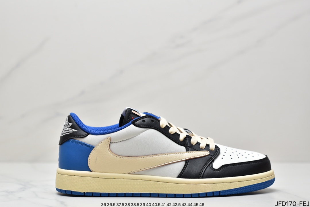 170 乔丹/Air Jordanaj1 Travis Scott x Air Jordan 1 Low 拖鞋乔1低帮联名TS低帮倒钩深棕CQ4277