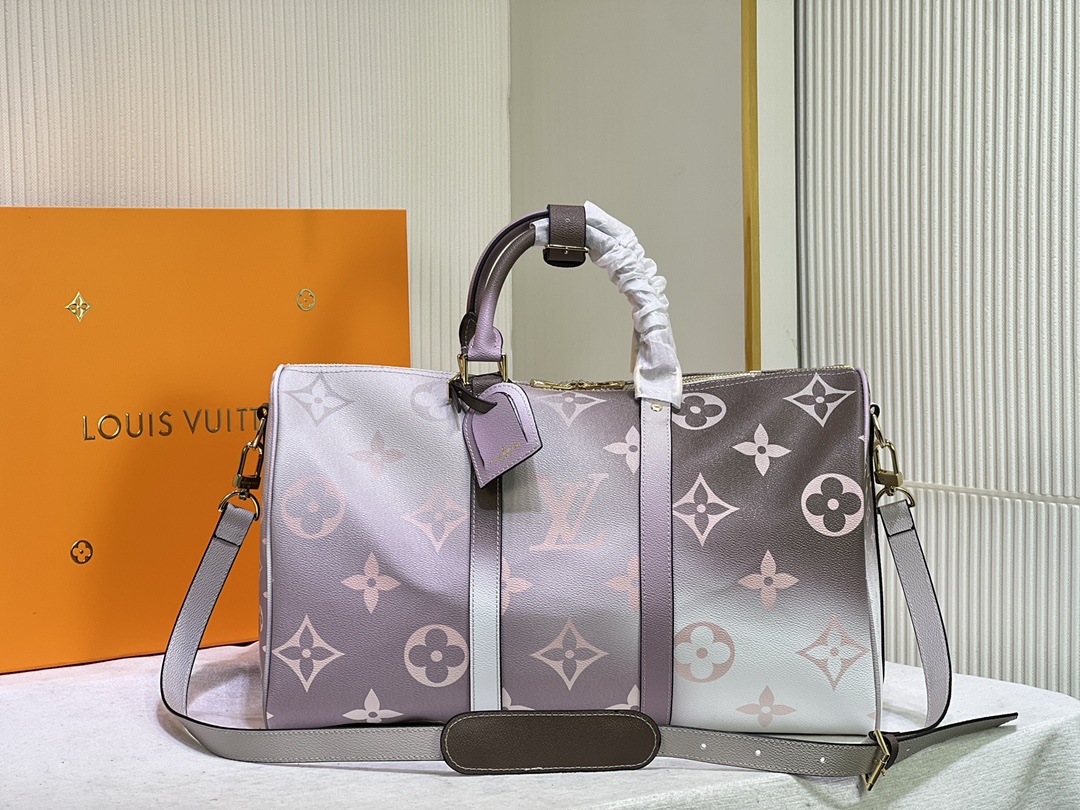 Louis Vuitton LV Speedy Handbags Travel Bags Pink Canvas Cowhide Fabric
