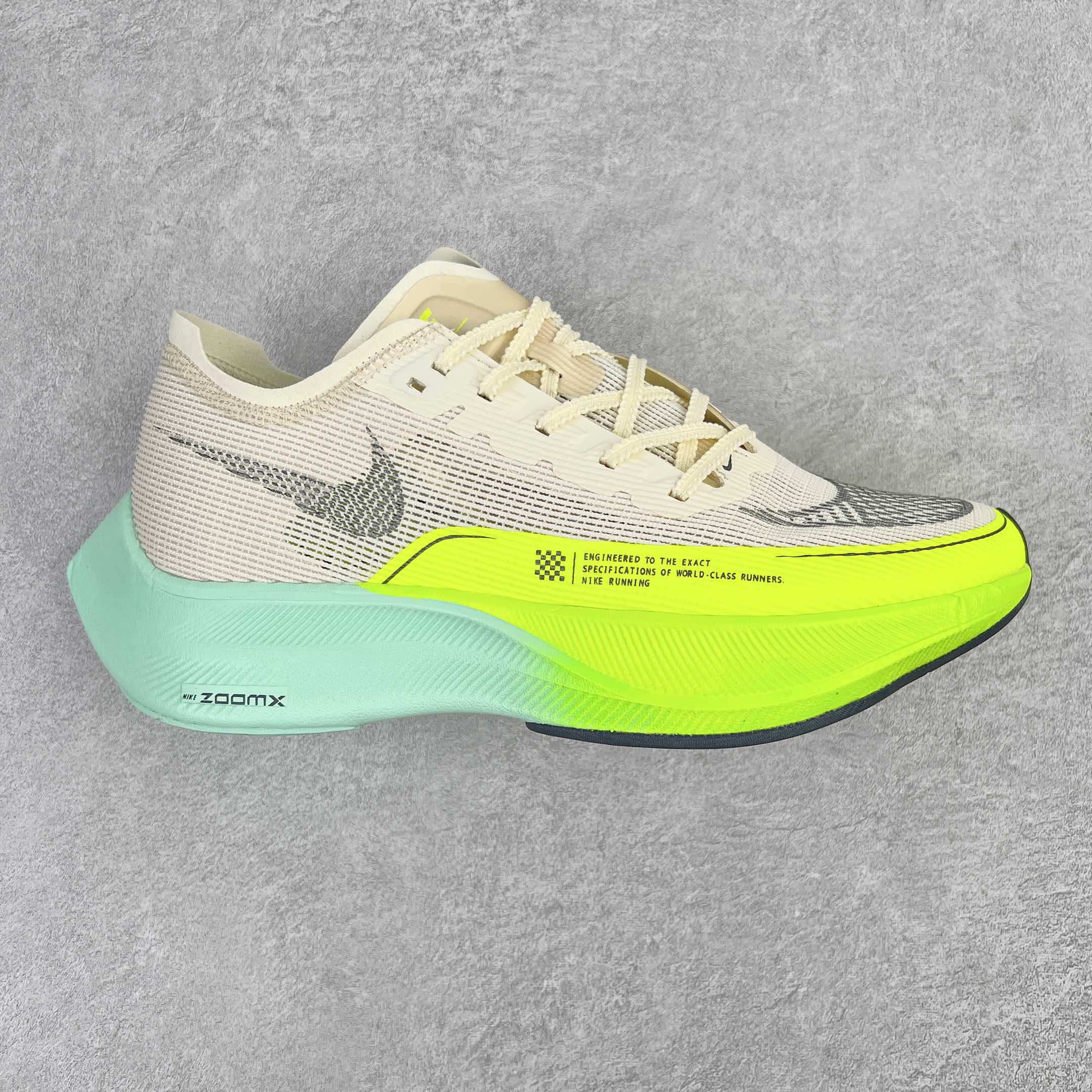 ＃纯原福利 NK ZoomX Vaporfly Next% 马拉松一代跑鞋 鞋面使用了全新 Vaporweave 科技 这种类似蝉翼的材质相比 Flyknit 更加轻薄透气 非对称的鞋带系统和泡棉护垫的加入令舒适度更高 鞋头辅以超大的 Swoosh 点缀 再配上流线型外观设计 时尚感十足 尺码：36 36.5 37.5 38 38.5 39 40 40.5 41 42 42.5 43 44 44.5 45-选品中心