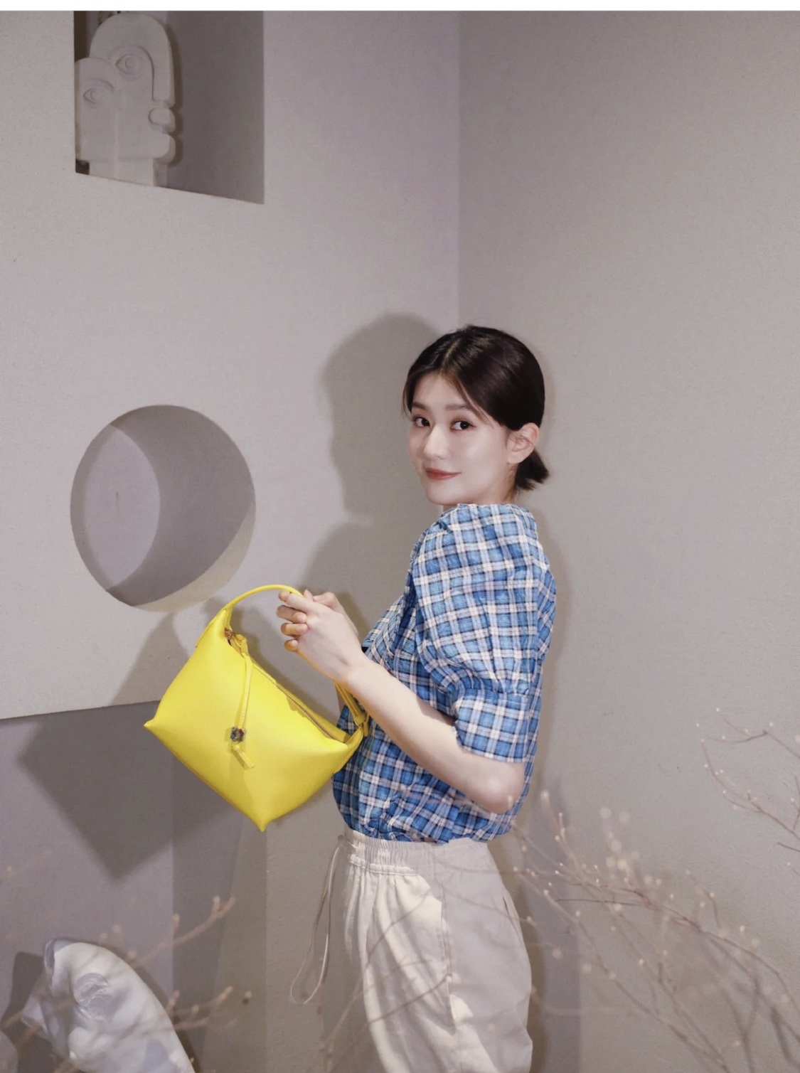 LOEWE罗意威 520情人节限定款 cubi全皮饭盒包 0559黄