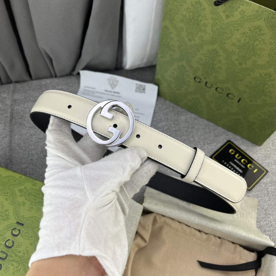 Luxury Calf Skin Collection with Double-G Logo for Hollywood Fashion Show - 图片 2