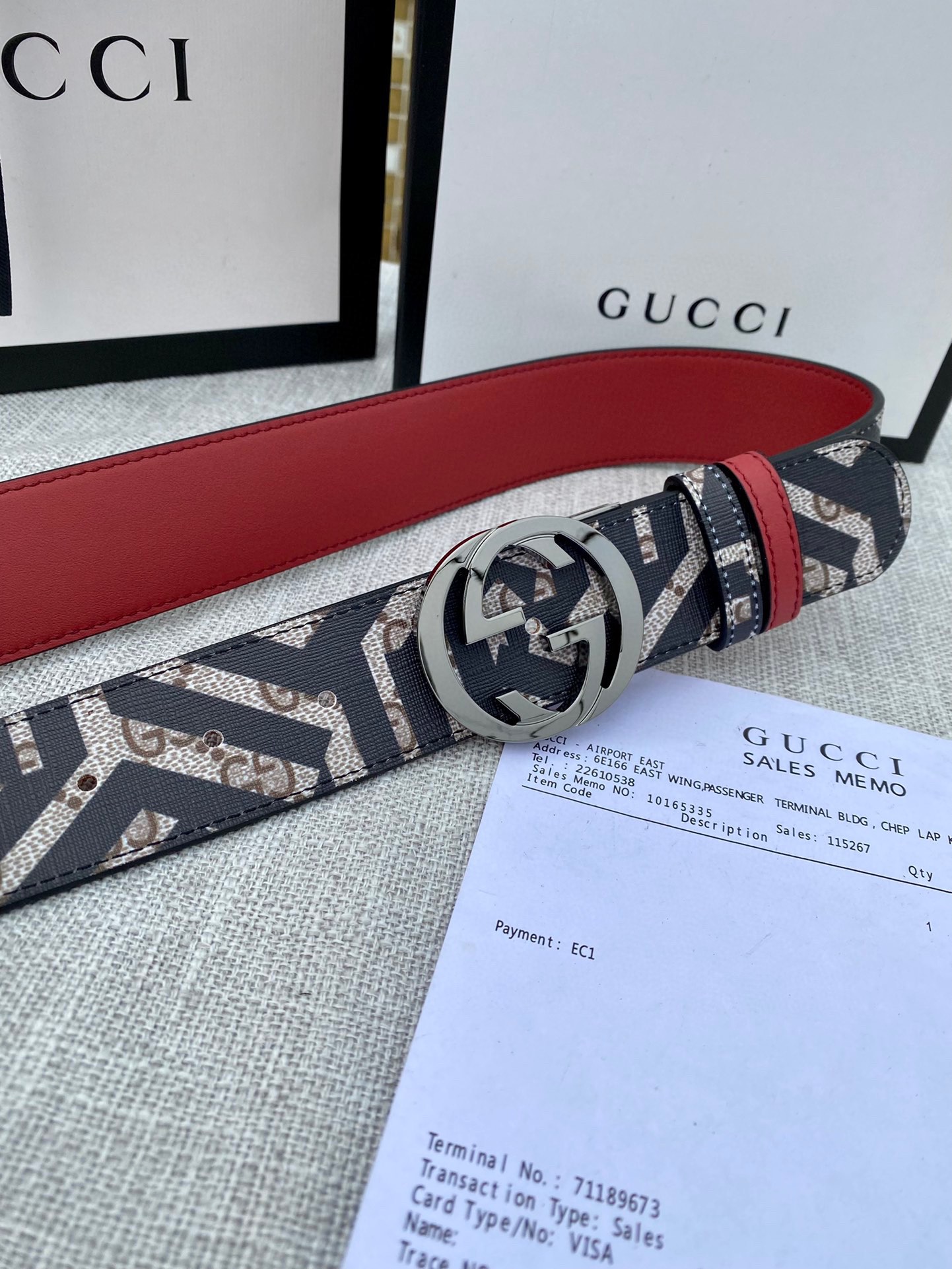 宽度4.0cmgucci最新款双面腰