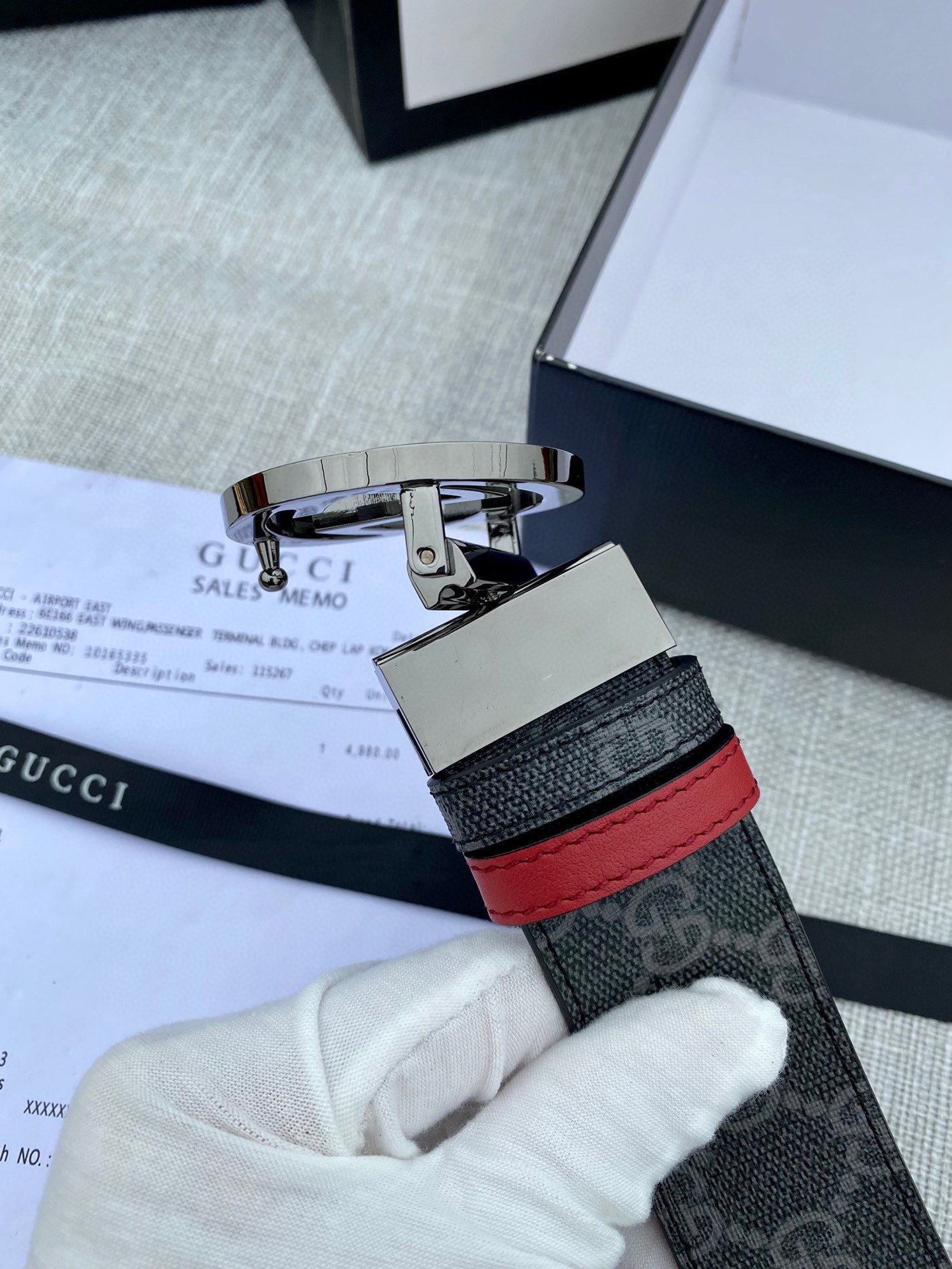 宽度4.0cmgucci最新款双面腰