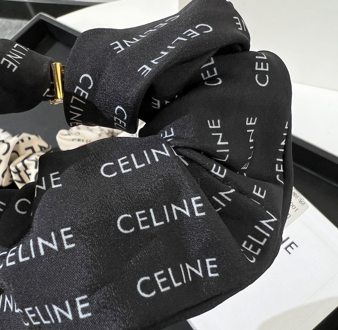 Celine赛琳凯旋门桑蚕丝发绳发带