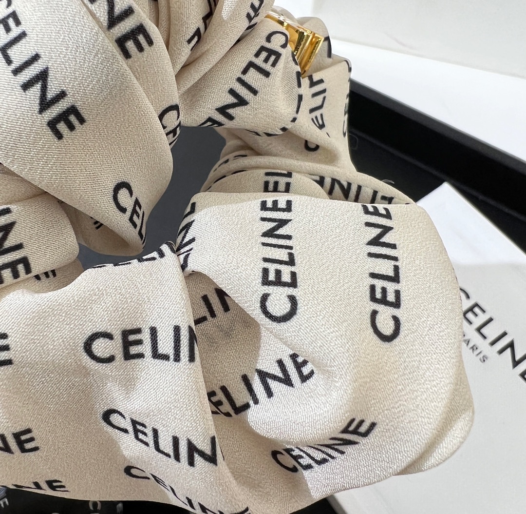 Celine赛琳凯旋门桑蚕丝发绳发带