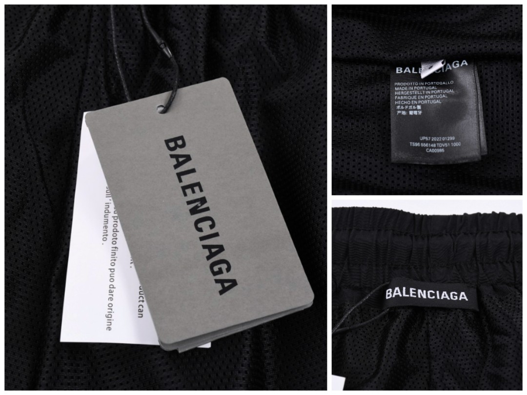 200 Balenciaga 22SS新款 最高版本，sports B 机能刺绣运动短裤