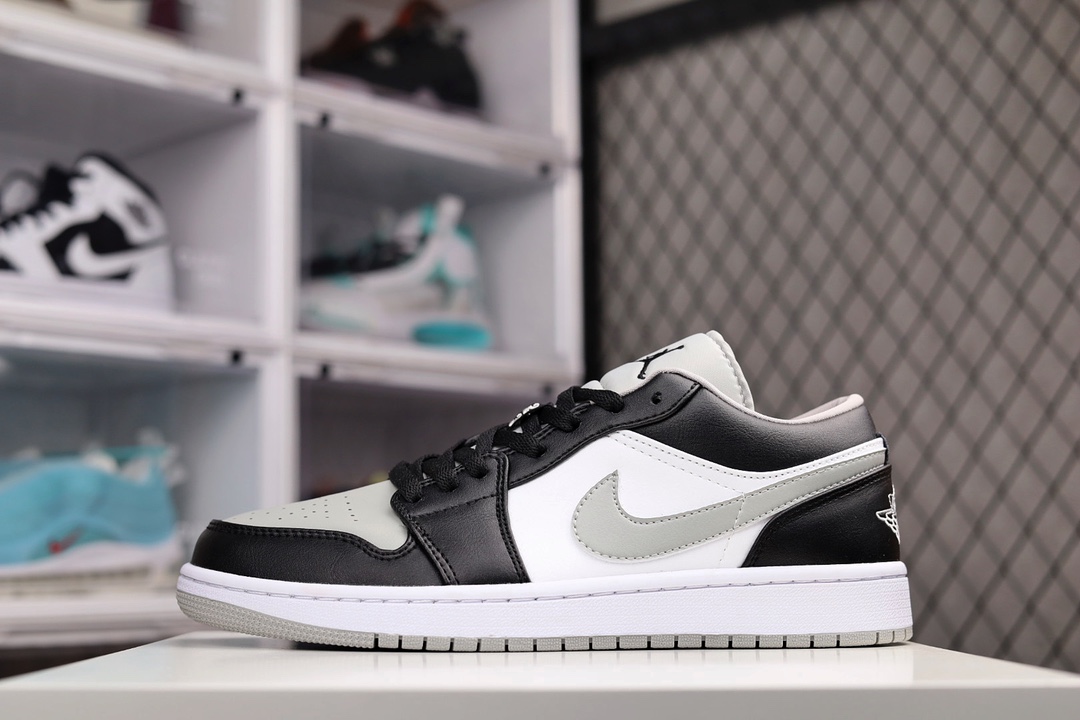 H0 公司级 Air Jordan 1 Low 黑灰影子低帮AJ1乔1低帮休闲板鞋 同步官方配色 市场唯一独家头层皮打造 原鞋原档案开发 原厂皮料 原档冲孔鞋头 正确满胶鞋垫 四线拉帮 原厂织唛标 鞋舌高弹海绵填充663RC