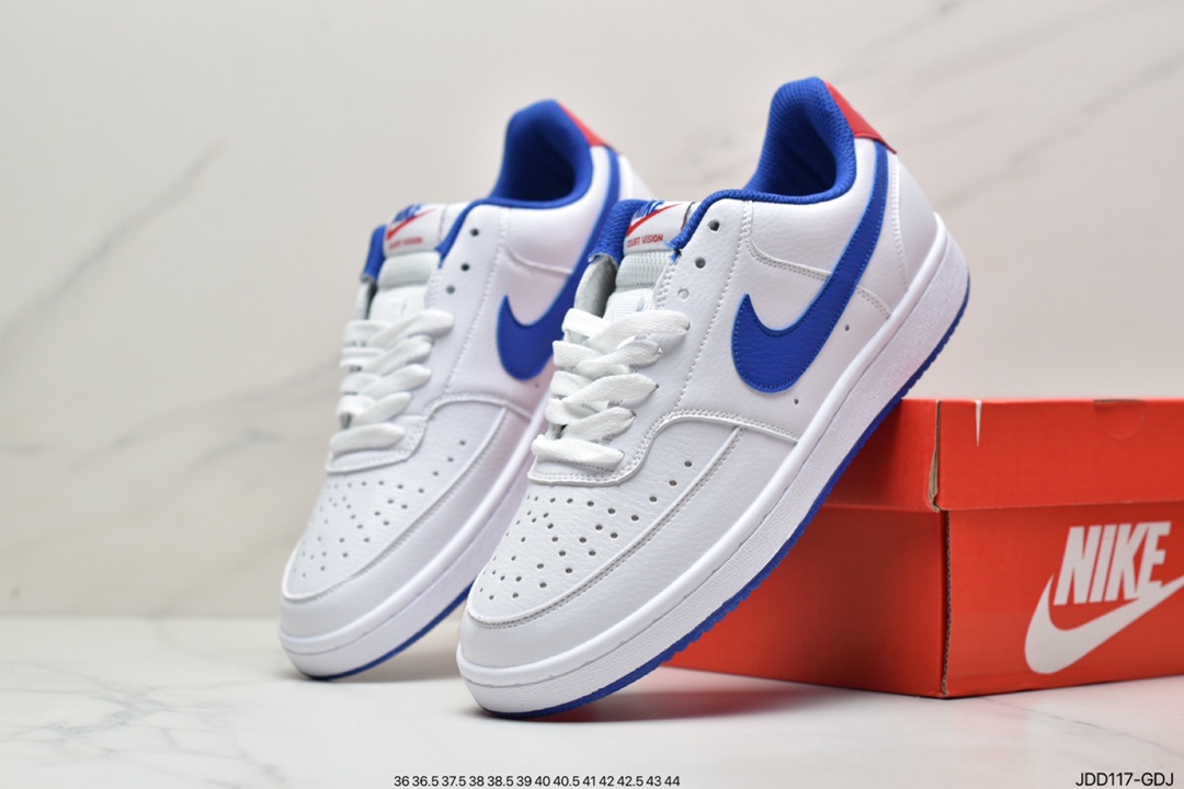 120 耐克Nike Court Borough Low 2”Grey/White/Lake Blue”学院系列板鞋BQ5448