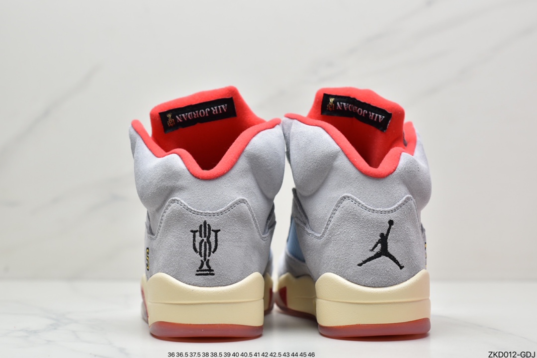 270 乔丹/Air Jordan  aj5 AJ5 乔丹5代 乔5 乔丹5 Trophy Room x Air Jordan 5 “Ice Blue” CI1899-400