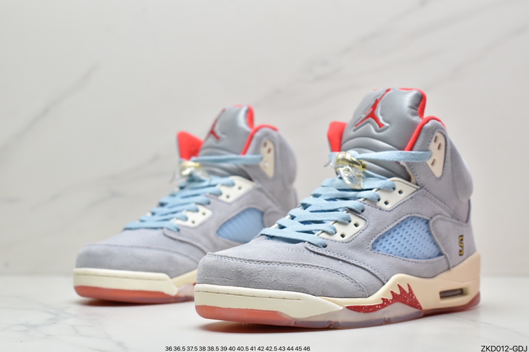 270 乔丹/Air Jordan  aj5 AJ5 乔丹5代 乔5 乔丹5 Trophy Room x Air Jordan 5 “Ice Blue” CI1899-400