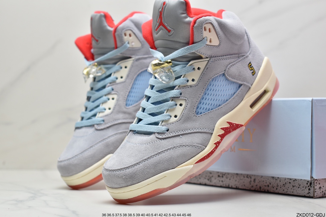 270 乔丹/Air Jordan  aj5 AJ5 乔丹5代 乔5 乔丹5 Trophy Room x Air Jordan 5 “Ice Blue” CI1899-400