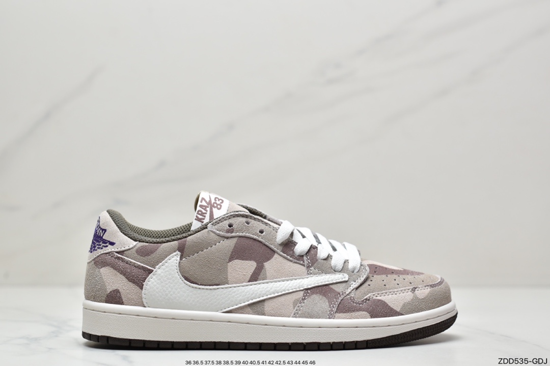 230 Travis Scott x Fragment x Air Jordan 1 Low 低帮 DM7866-128