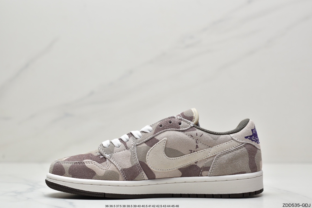 230 Travis Scott x Fragment x Air Jordan 1 Low 低帮 DM7866-128