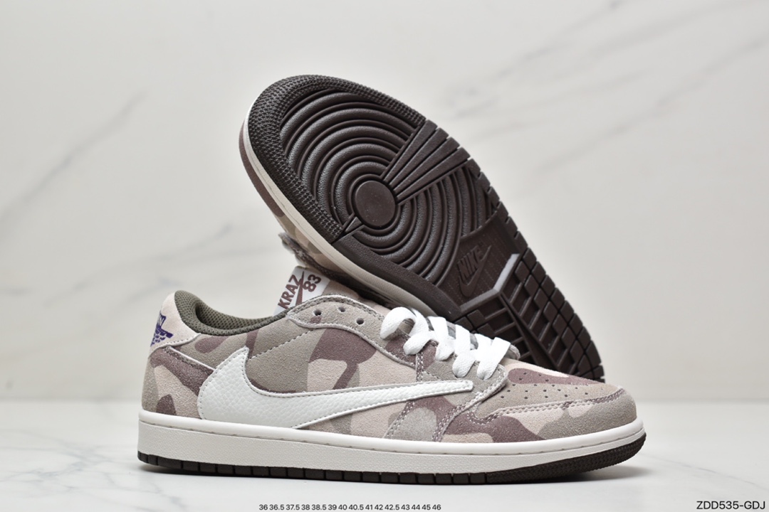 230 Travis Scott x Fragment x Air Jordan 1 Low 低帮 DM7866-128