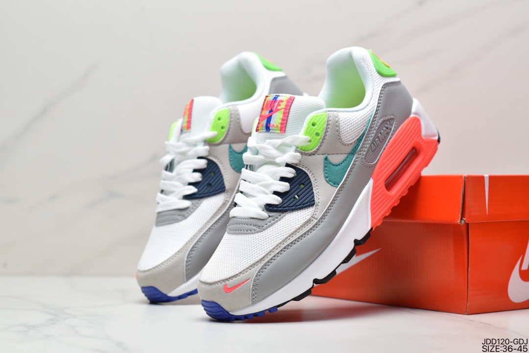 120 耐克NIKE AIR MAX90 FlyEase MAX90经典款复古缓震气垫跑步鞋 DA5562