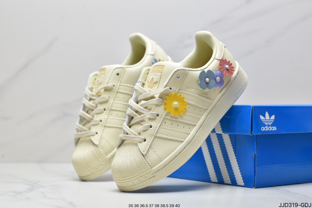 130  Originals Superstar”White/Black/Gold”贝壳头运动板鞋