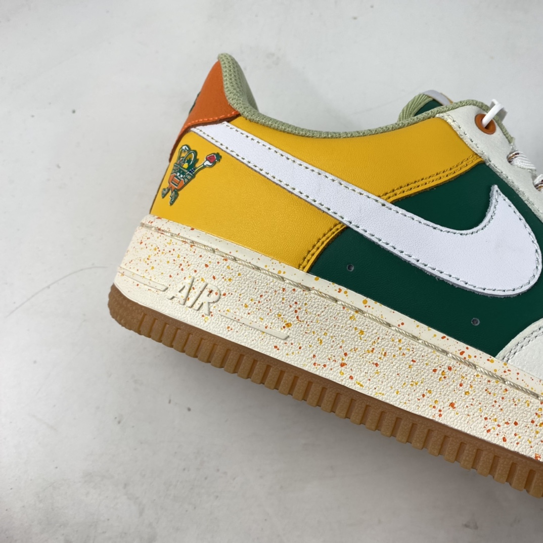 P190  Nike Air Force 1’07 Low 白黄绿拼色 空军一号低帮休闲板鞋 DQ5085-111